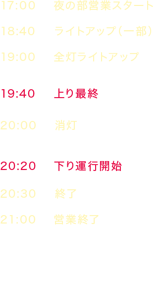 イベント時刻表