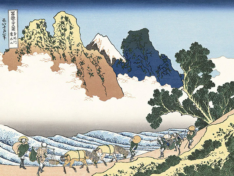 富嶽三十六景の風景と現在の風景