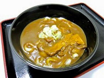 カレーうどん<br><small>※身延ゆばカレー使用</small>